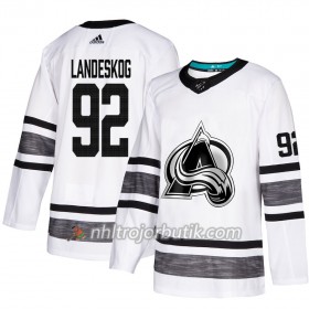 Män Ishockey Colorado Avalanche tröja Gabriel Landeskog 92 Vit 2019 All-Star Adidas Authentic